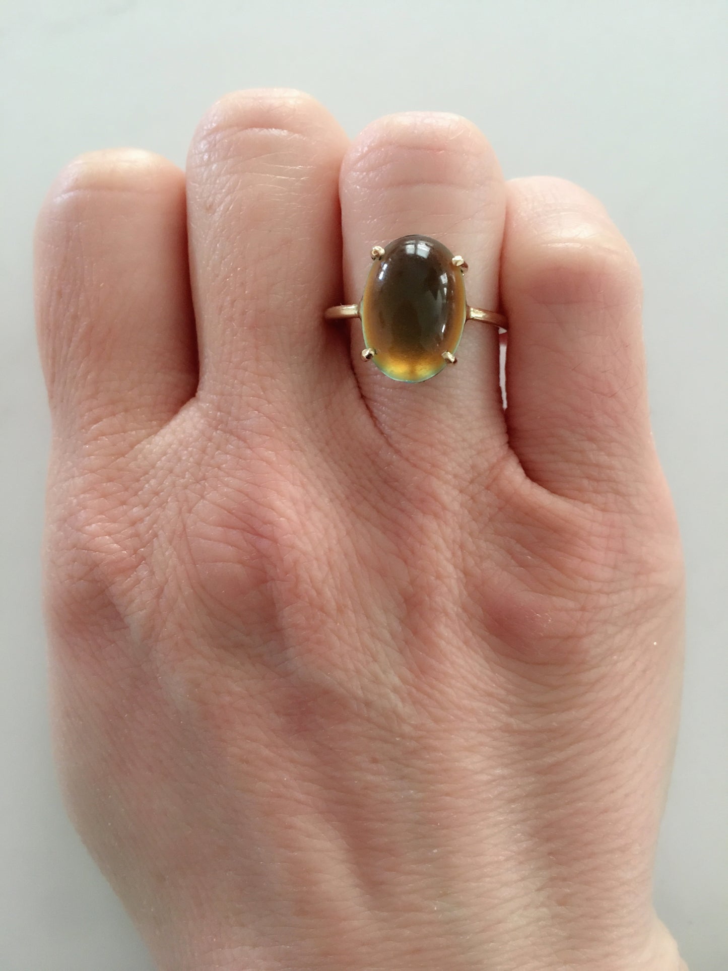 The Aura Mood Stone- Classic Ring