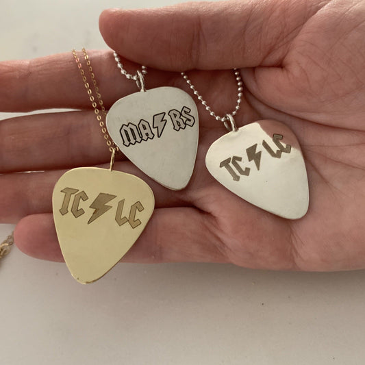 The Rocker Guitar Pick Necklace