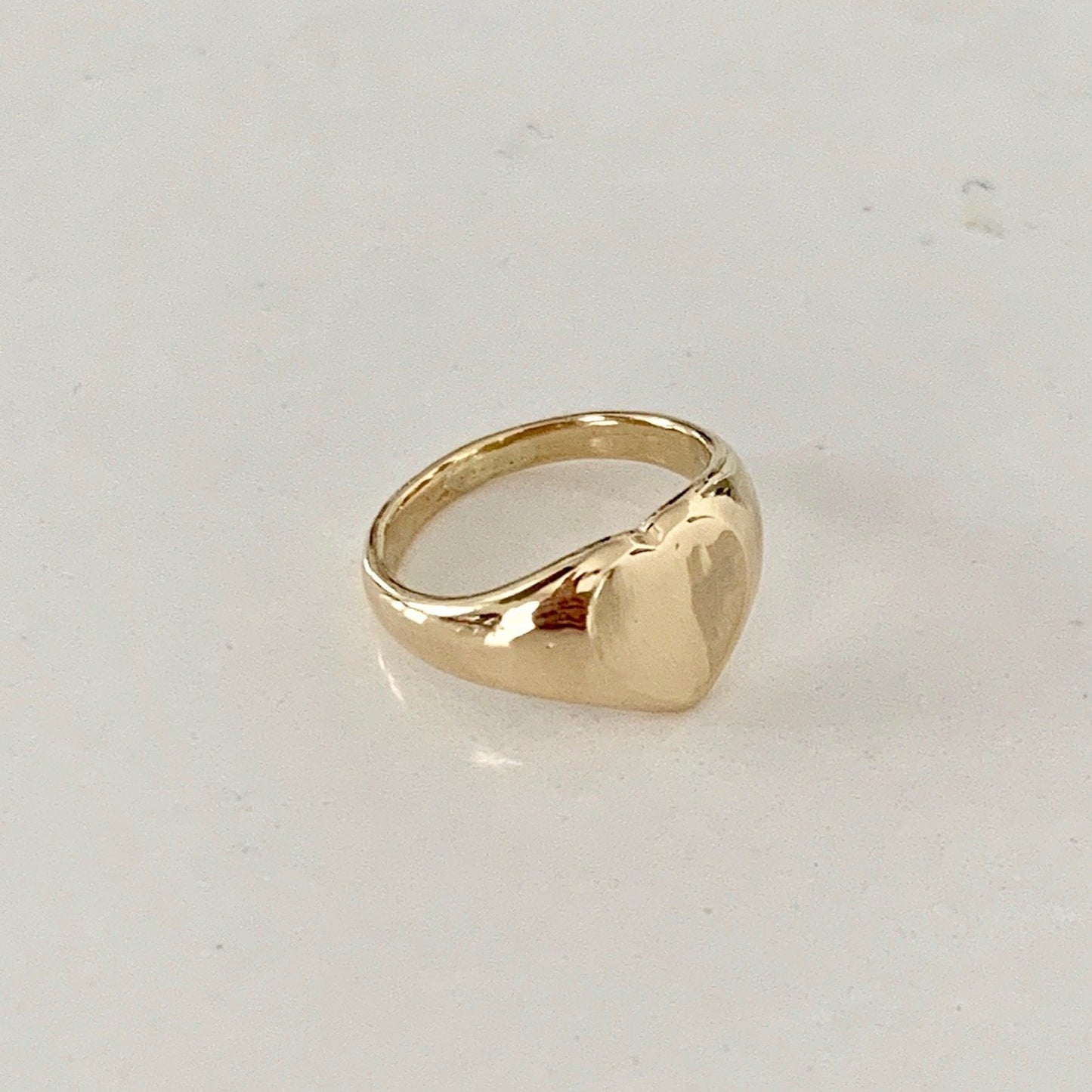 Open Your Heart- Heart signet ring