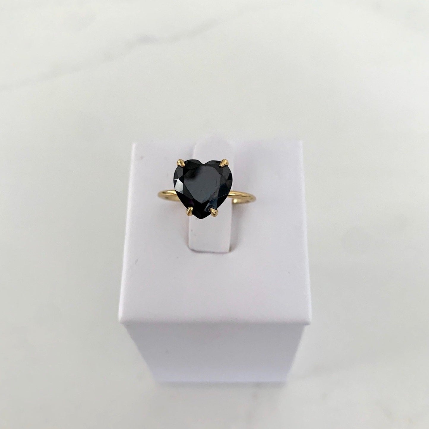 Heart of Stone- Black Diamond Ring