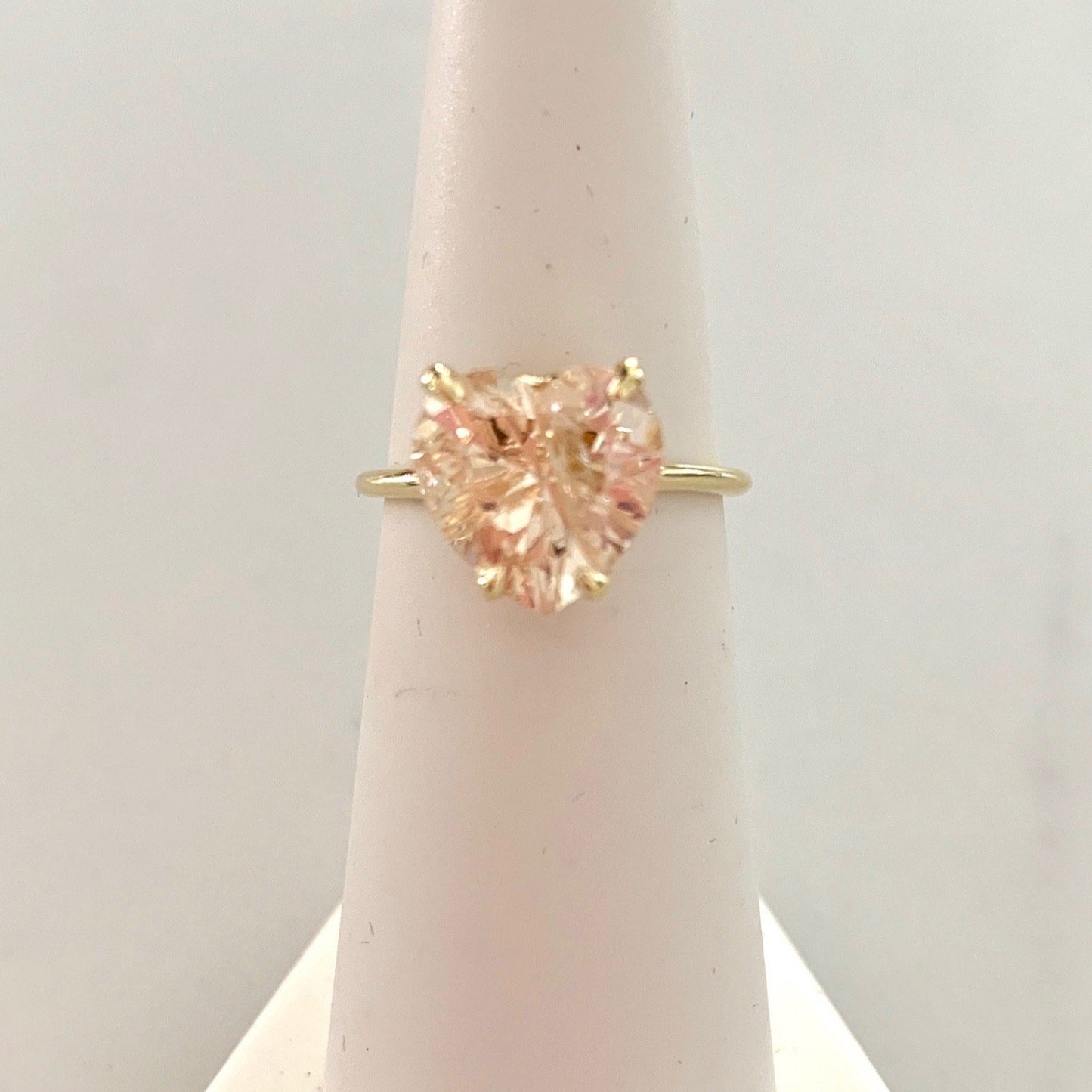 Heart of Stone- Champagne Diamond Ring