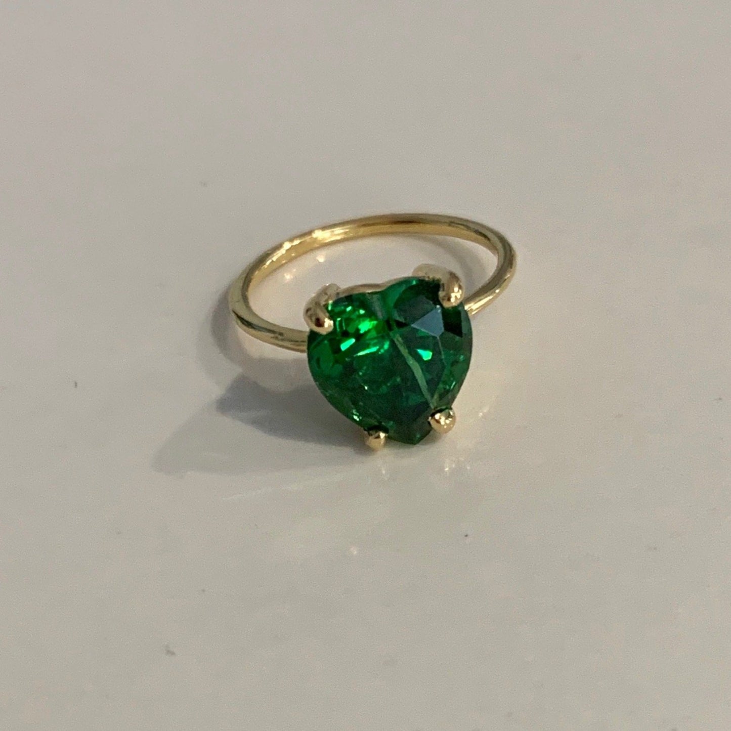 Heart of Stone- Emerald Ring