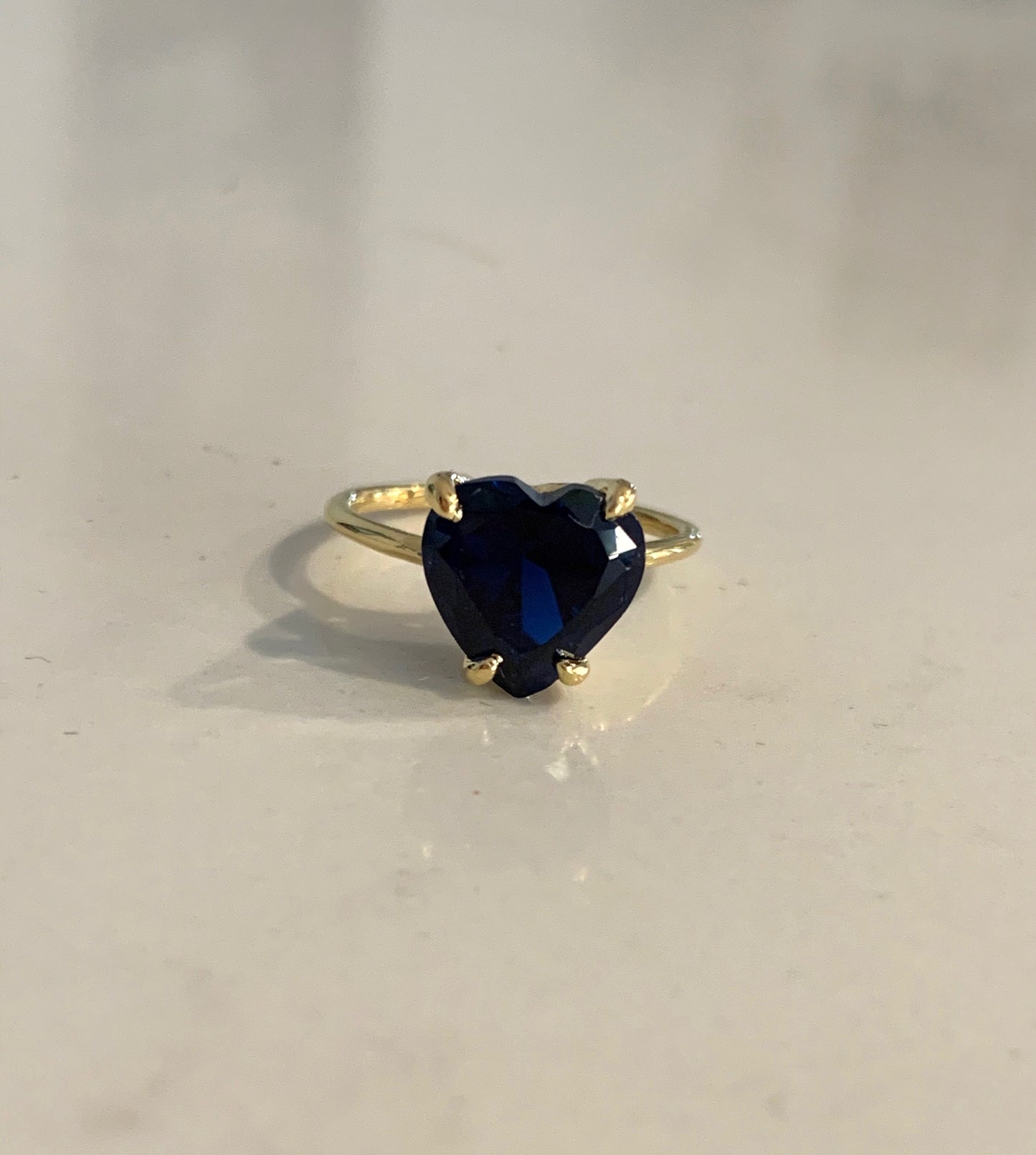 Heart of Stone- Sapphire Ring