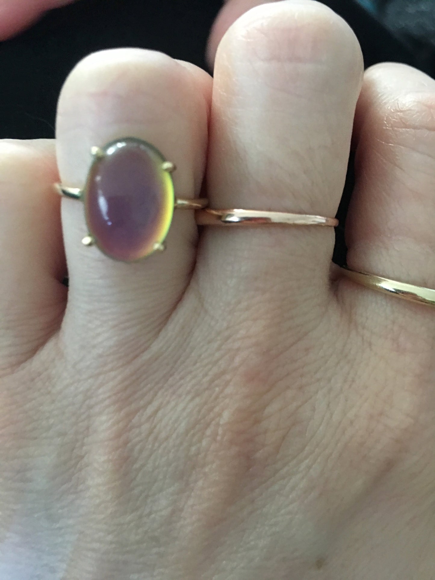 The Aura Mood Stone- Classic Ring